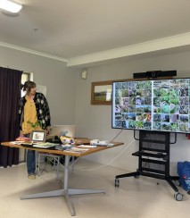 Jess presenting about the BioBlitz at Kopinga