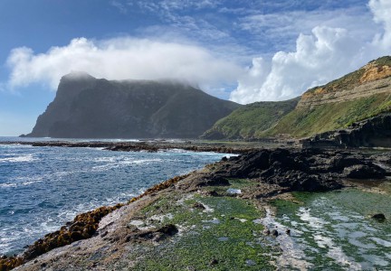 Arrival on Mangere Island. Image Miguel Mejias