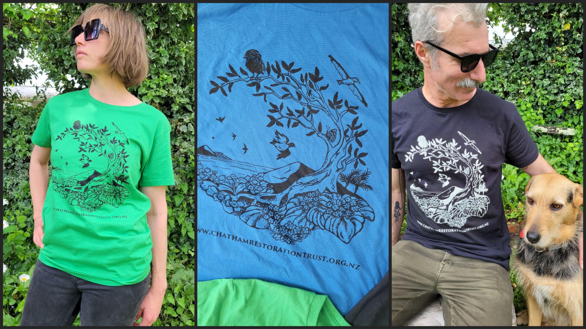 Fundraising Tshirts in three colours