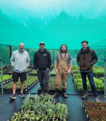 Lou Levi Lawrie and Tim at HMT nursery 1